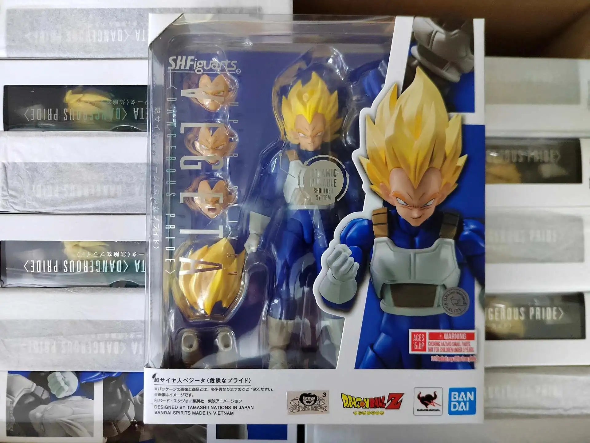 Bandai SHF Vegeta Action Figure - Epic Dragon Ball Collectible Toy
