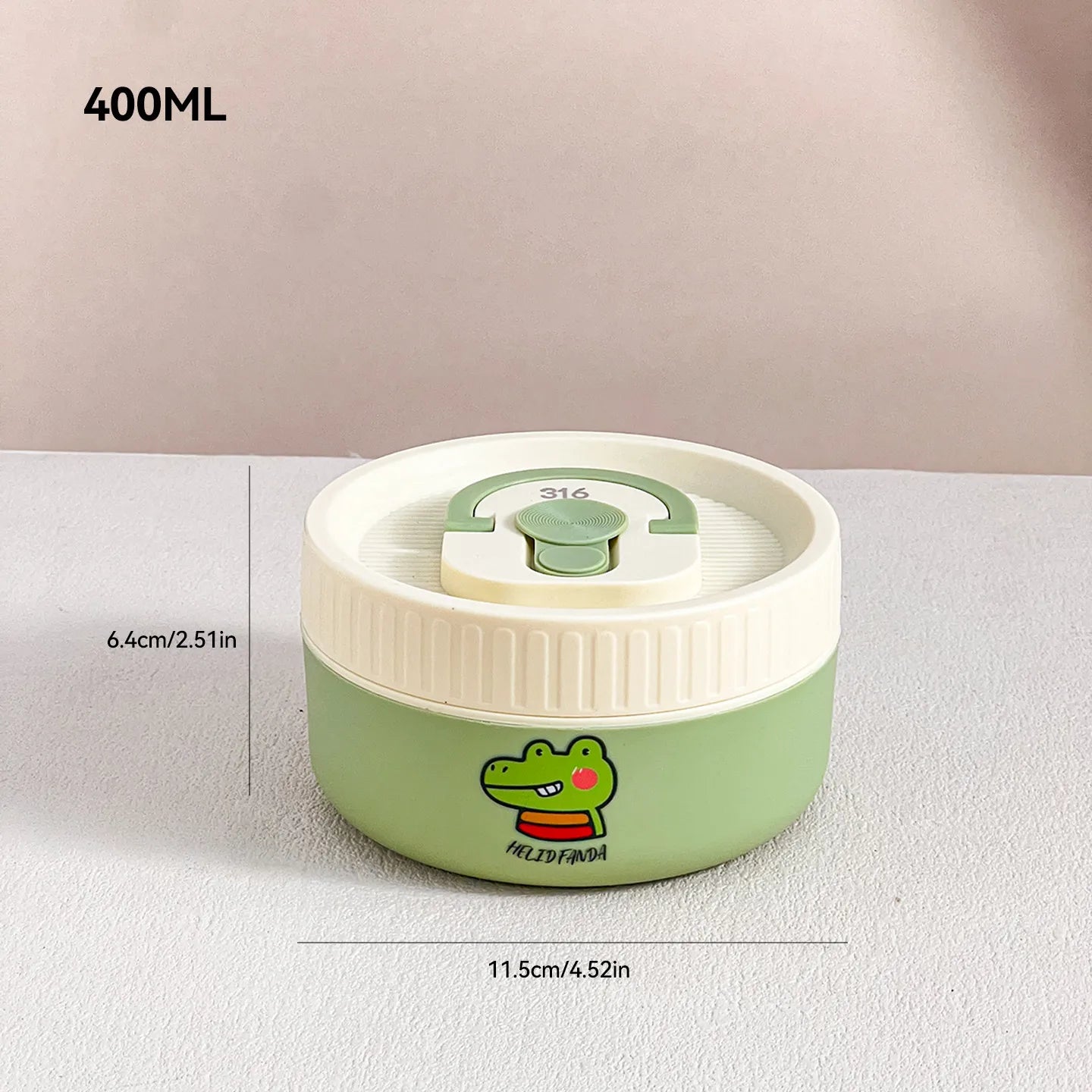 Cute Portable Thermal Stainless Steel Lunch Box for Kids