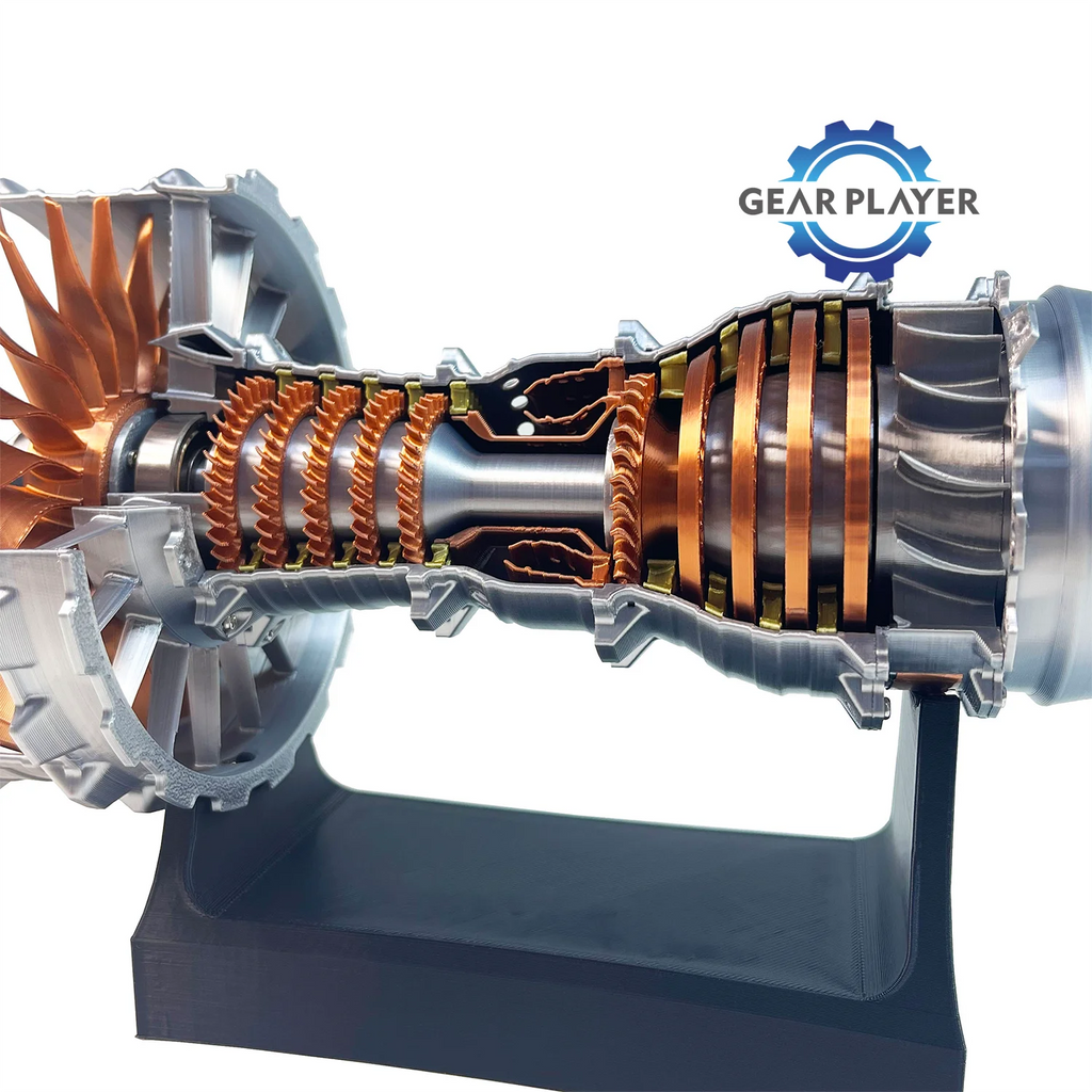 High-Precision TR900 STEM Turbofan Engine Model Kit for Students