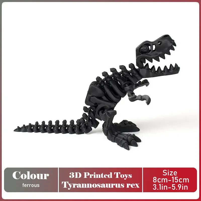 3D Printed Tyrannosaurus Rex Model | Movable Realistic Desktop Decoration