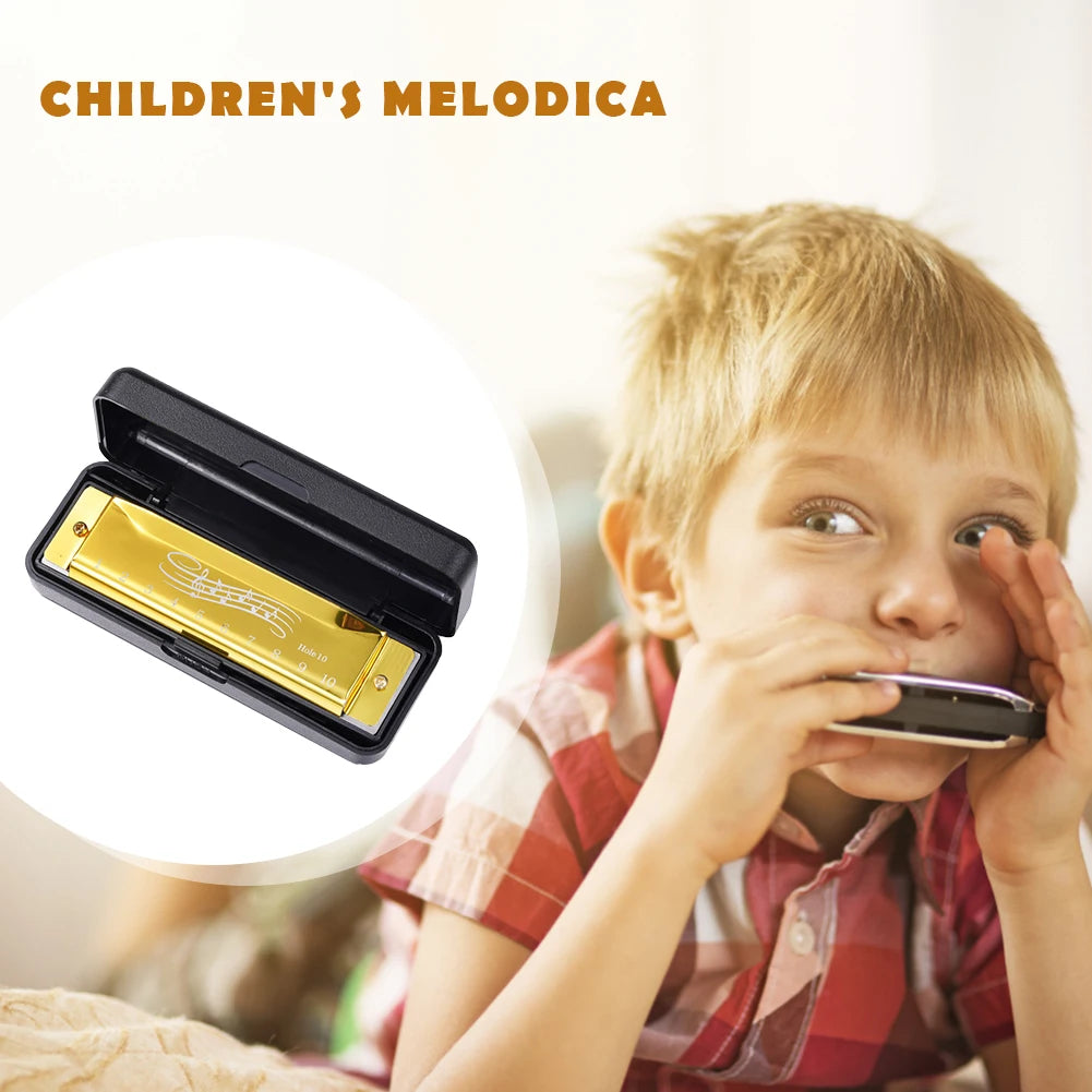 10 Hole 20 Tone Harmonica for Beginners - Portable Music Instrument
