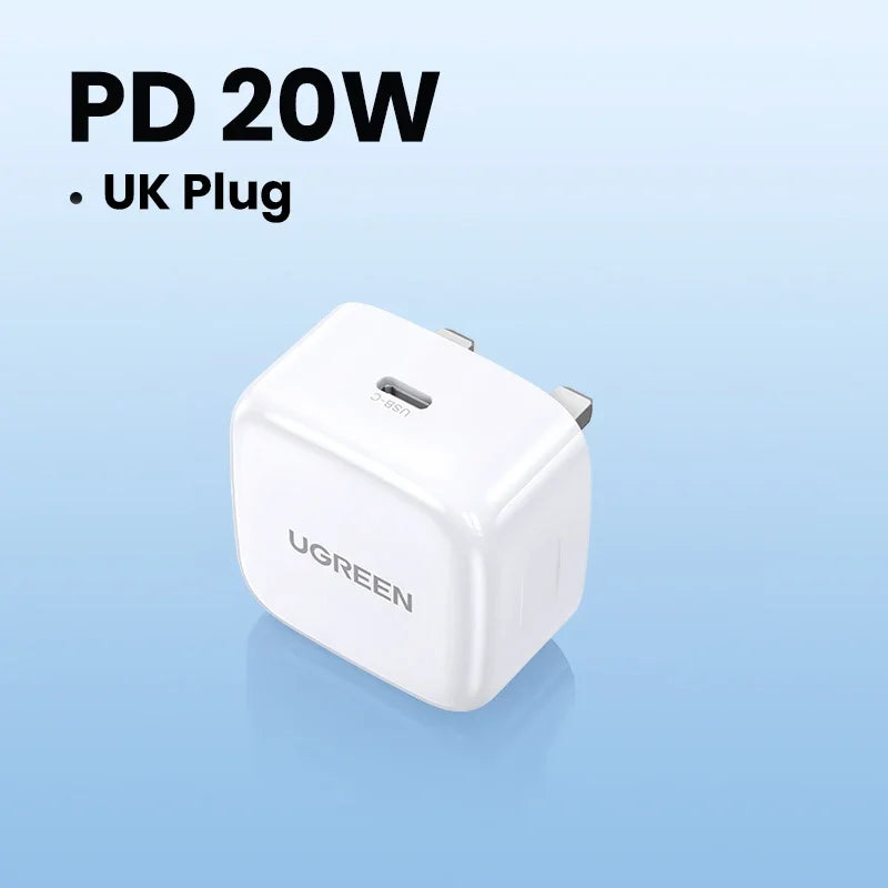 UGREEN 20W USB-C Fast Charger for Quick Device Charging