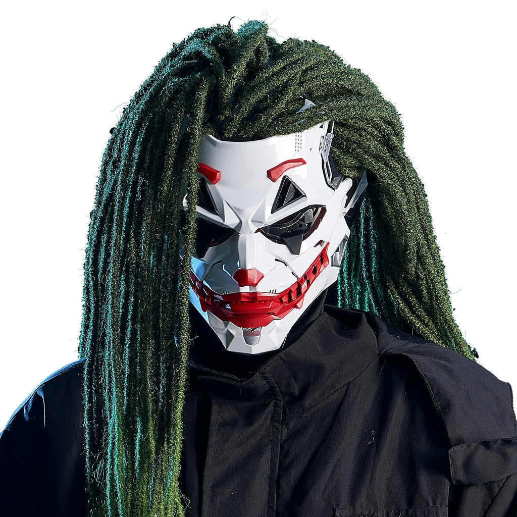 Geometric Joker Mask for Cosplay & Halloween - 2D Design