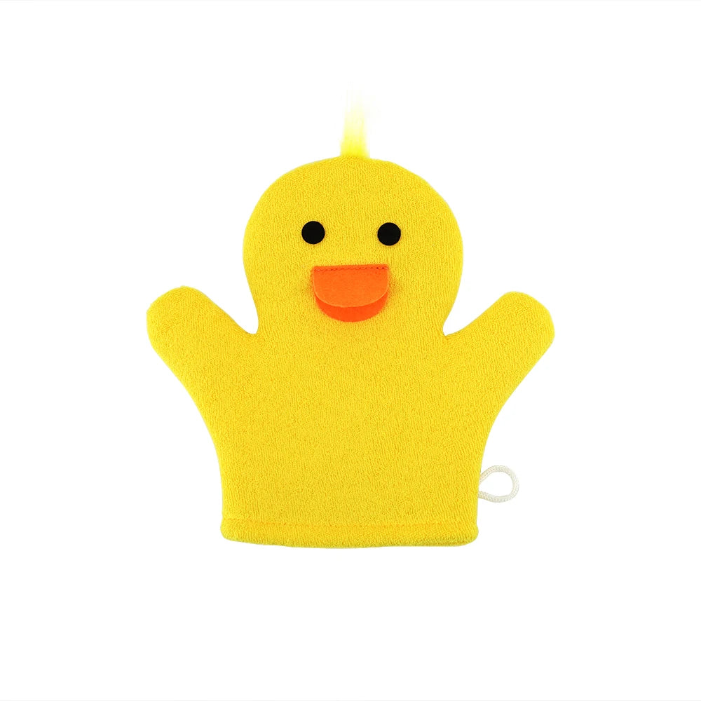 Cute Animal Shape Baby Bath Glove - Non-Slip Toddler Shower Sponge