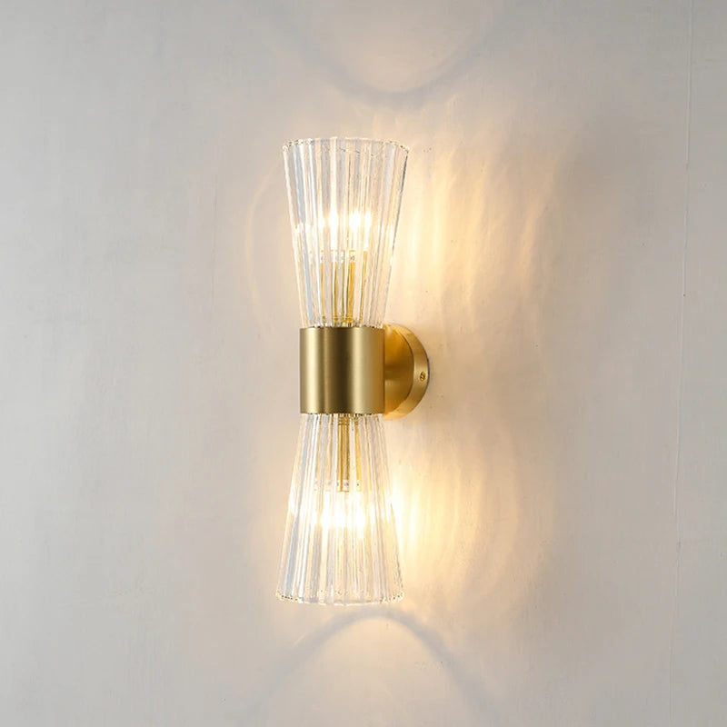 Luxurious Gold LED Wall Lamp for Bedroom & Living Room Lighting