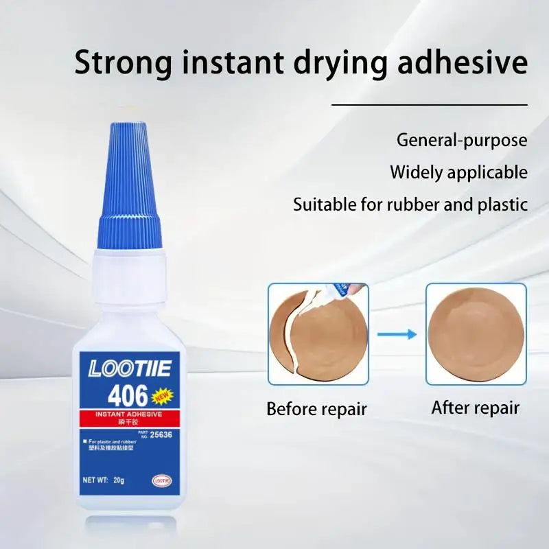 406 Multi-Purpose Super Glue - Quick Dry Strong Bond for Repairs