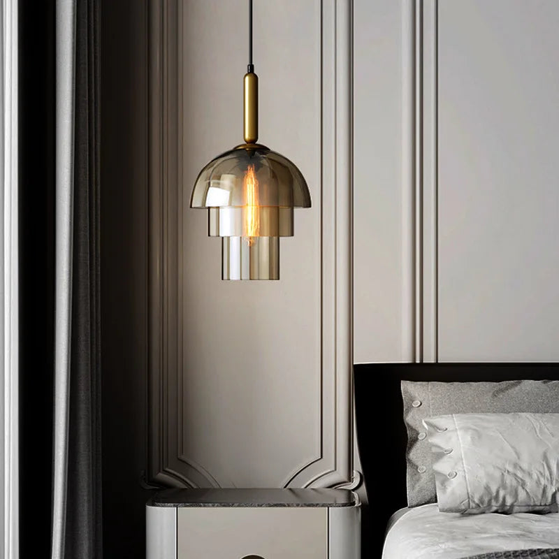 Elegant Vintage Glass Pendant Chandelier for Home & Restaurant Decor