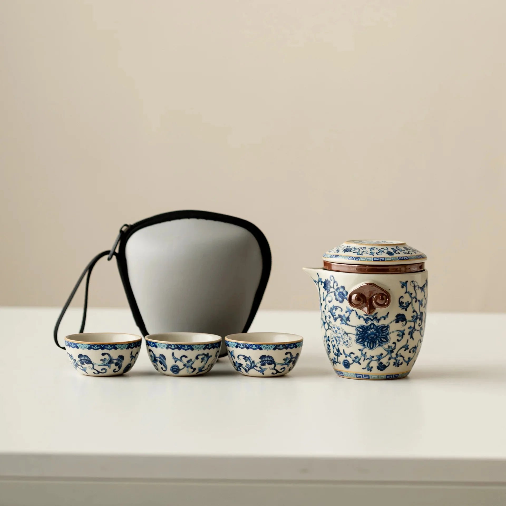 Elegant Portable Travel Tea Set - Anti-Scalding & Customizable