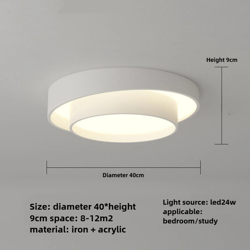 Modern Dimmable LED Flush Mount Ceiling Light for Home & Kitchen
