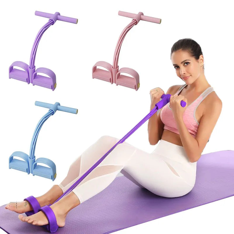 6-Tube Resistance Bands – Versatile Elastic Fitness Equipment