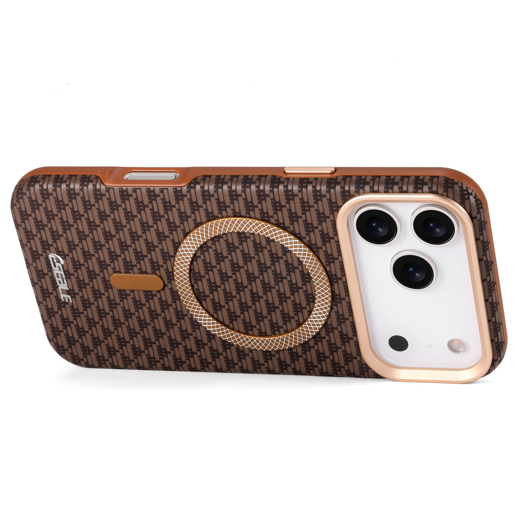 Luxury Magnetic Leather Phone Case for iPhone 13-17 Pro Max