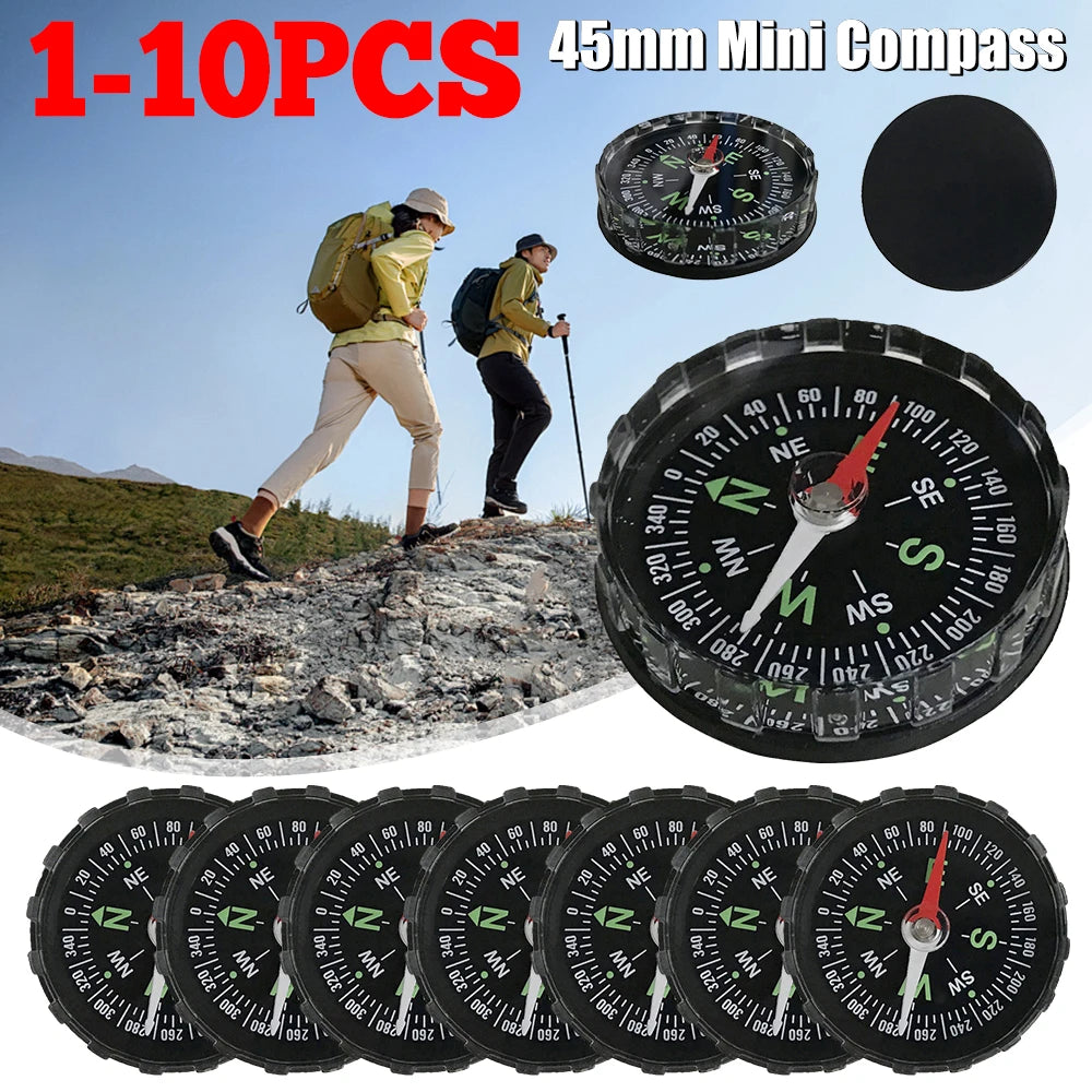 Portable Mini Compass - 45MM Handheld Navigation Tool for Outdoor Adventures