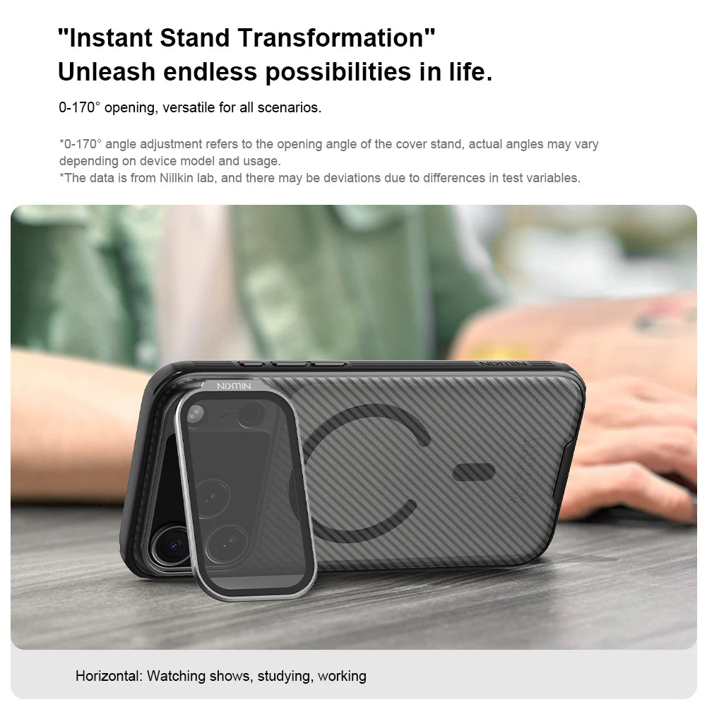 Nillkin Magnetic CamShield Case for iPhone 17 Pro Max - Hands-Free Style