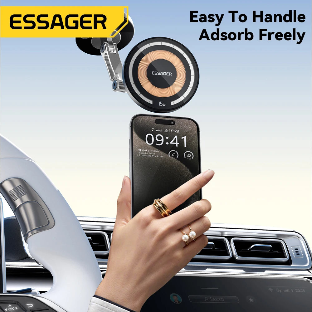 Essager 15W Magnetic Wireless Charger & Car Phone Mount