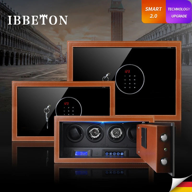 IBBETON Automatic Watch Winder - Premium Microfiber & Quiet Motor