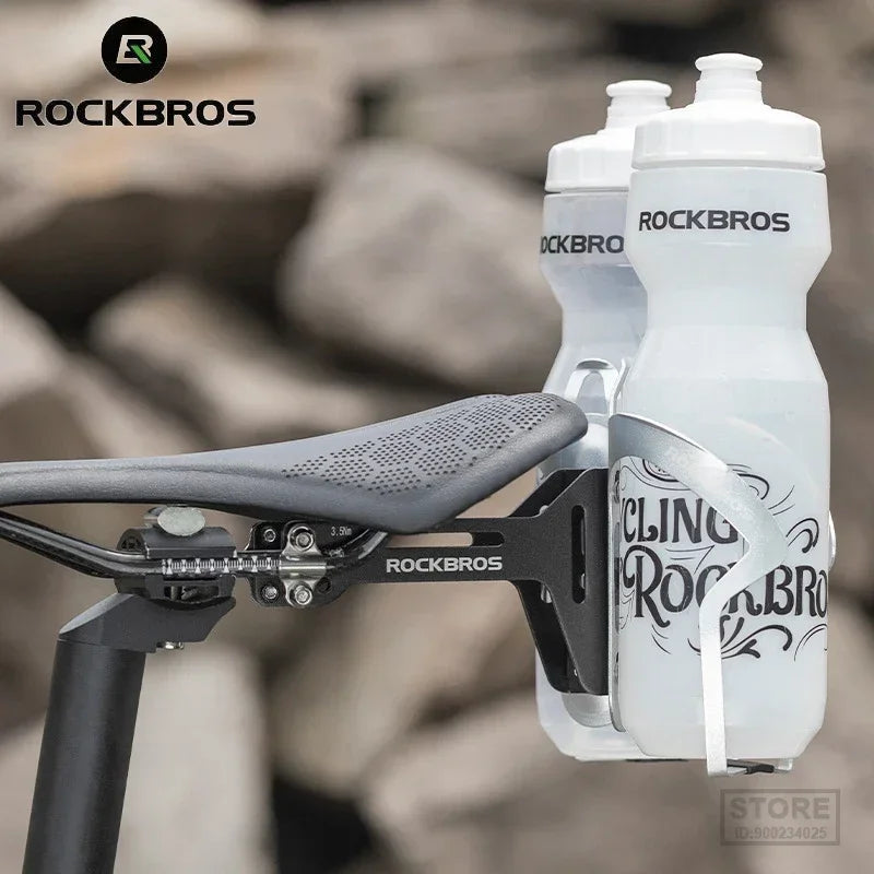 ROCKBROS Double Cup Bicycle Water Bottle Cage for Cycling Enthusiasts