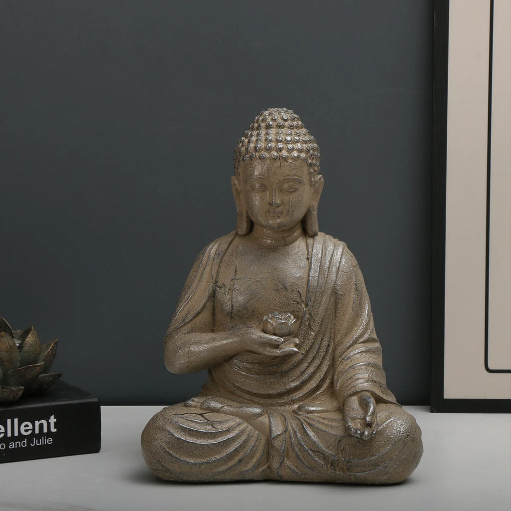 Elegant Zen Buddha Stone Decor for Tranquil Micro Landscapes