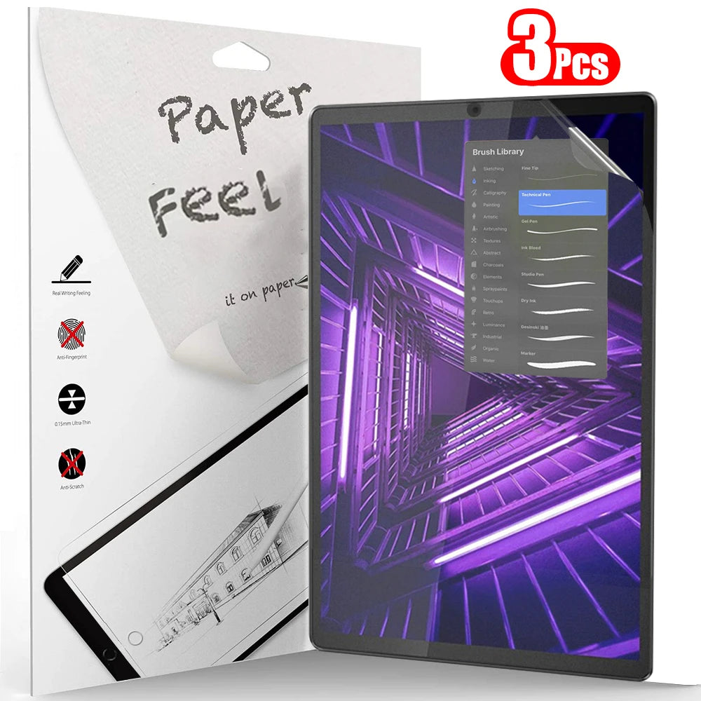 Paper Feel Screen Protectors for Lenovo Tab Series - 3 Pack