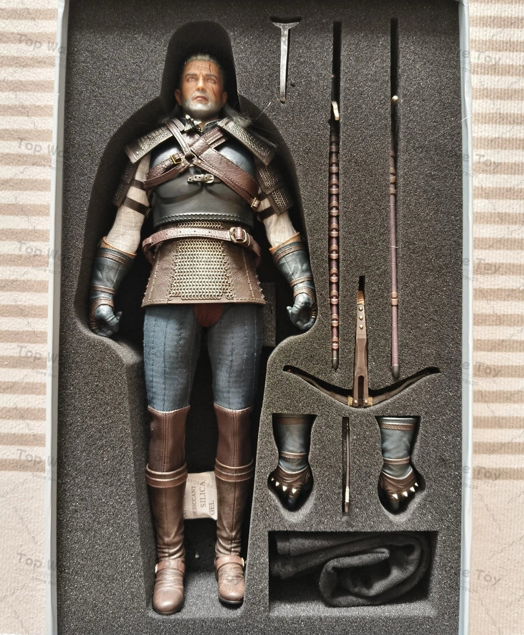 Nine Craftsmen J-001 Geralt Action Figure - 12" Collector's Toy