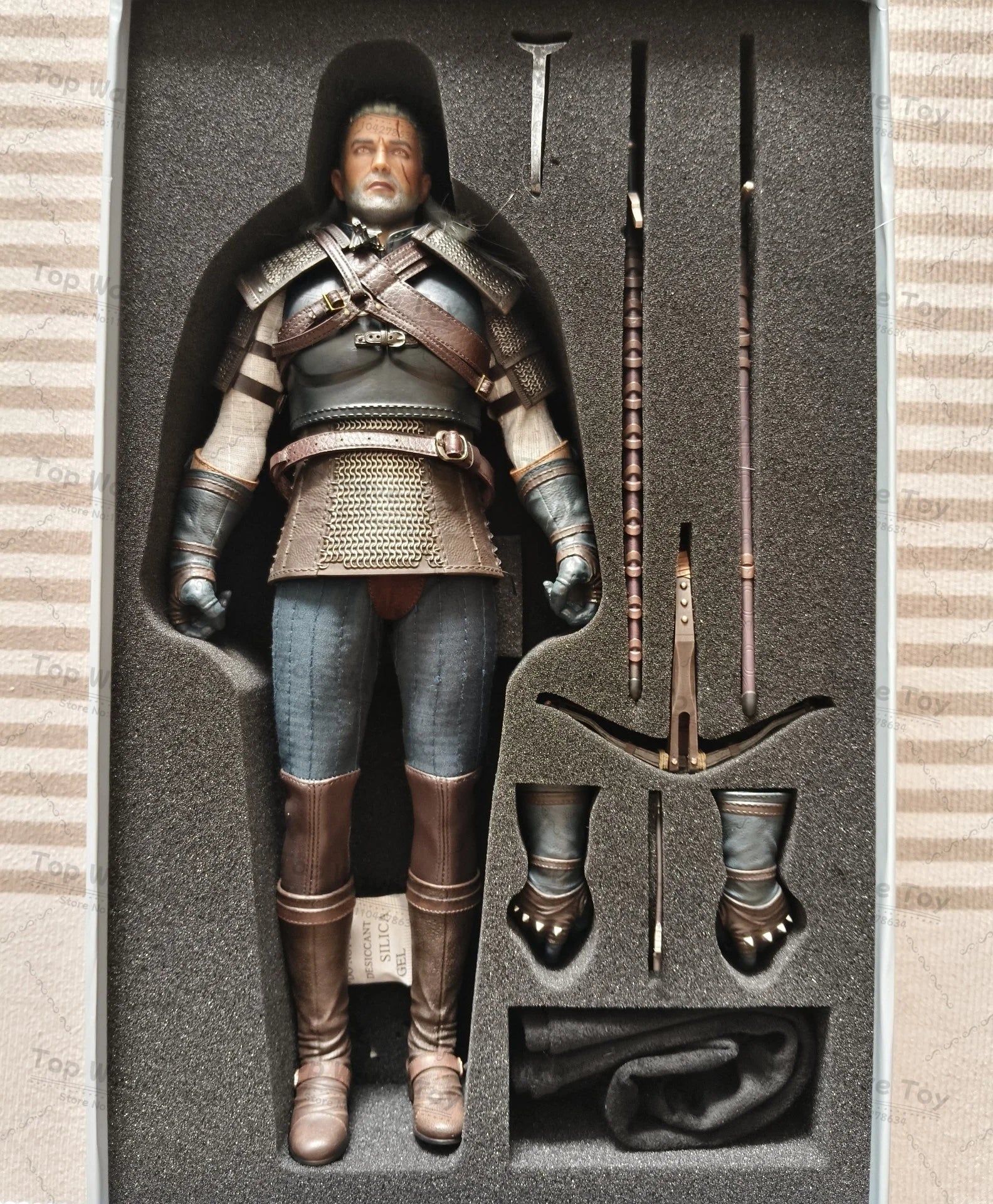 Nine Craftsmen J-001 Geralt Action Figure - 12" Collector's Toy