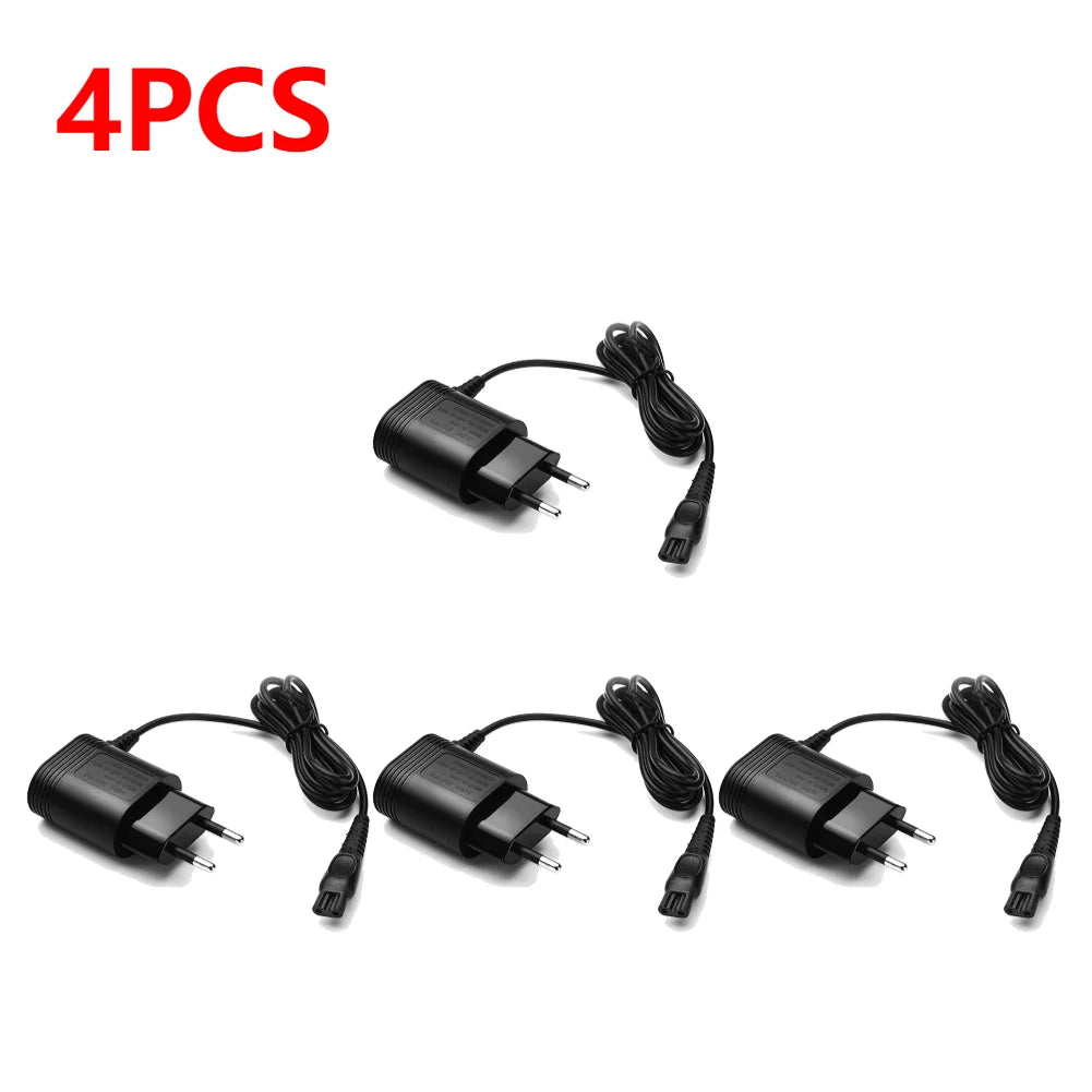 Philips-Compatible Electric Shaver Adapter Charger - EU Plug