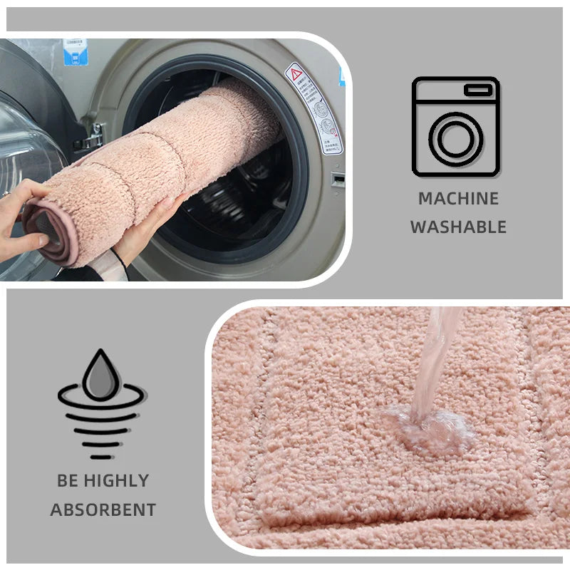 Olanly Absorbent Indoor Door Mat - Washable & Anti-Slip Carpet