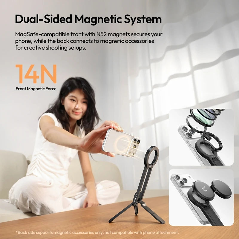 Ulanzi MA57 Magnetic Foldable Tripod for Smartphones & Selfies