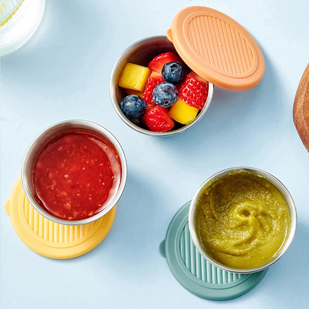 50ML Stainless Steel Leak-proof Sauce Container with Lid