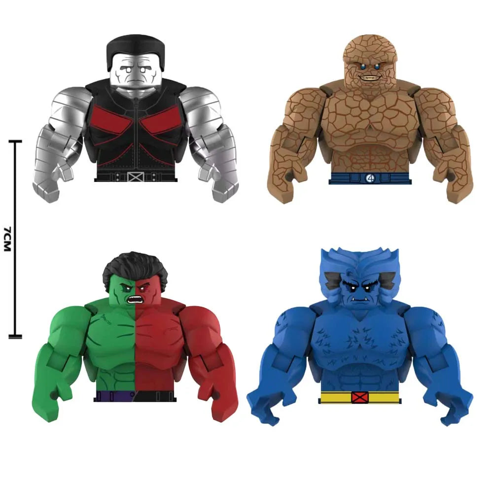 Assemble Movable Mini Bricks Lizard Rhino Action Figure Toy
