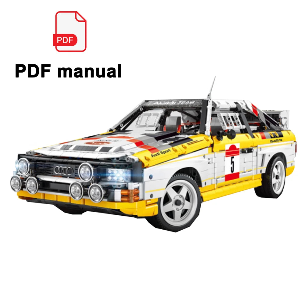 3887Pcs 1:8 Remote Control Sports Car Building Blocks Set - Kids Gift