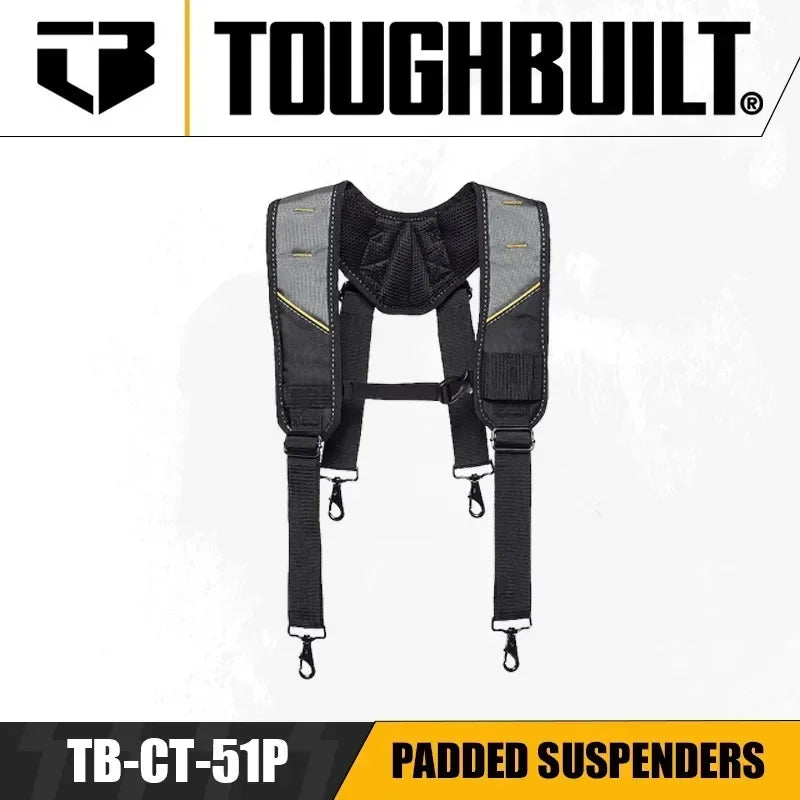 ToughBuilt Pro Padded Suspenders for Ultimate Comfort & Support