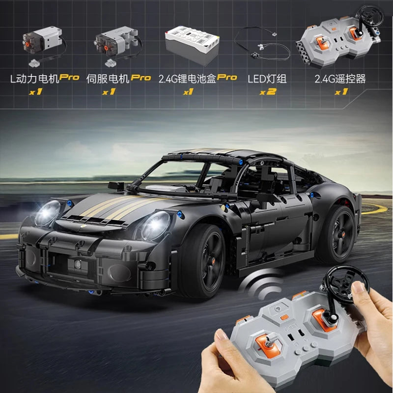 Cada 1655Pcs Remote Control Classic Sports Car Building Toy