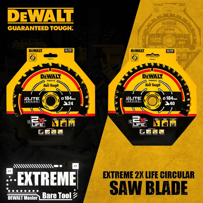 DEWALT EXTREME 2X Life 184mm Circular Saw Blade - Ultimate Wood Cutting Tool