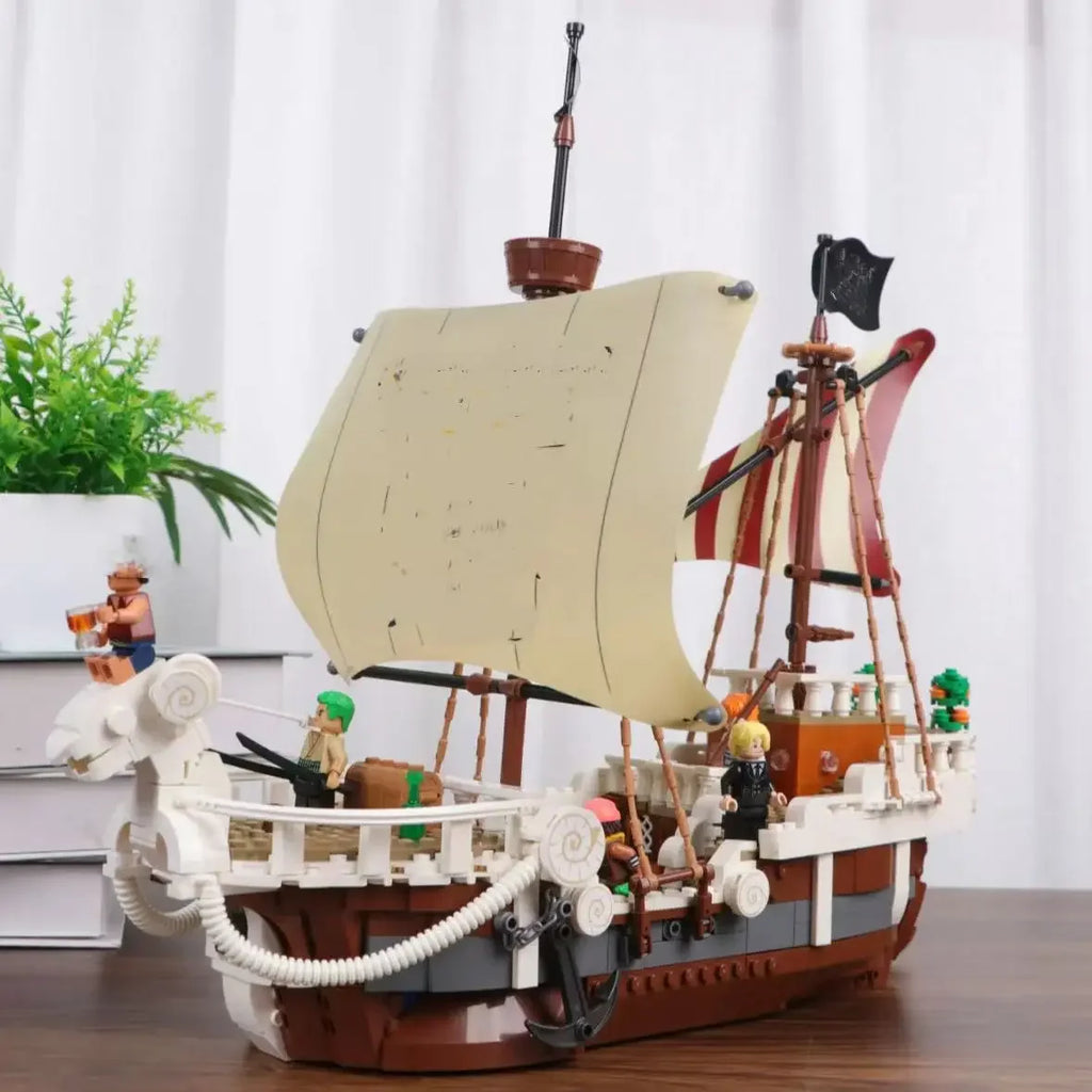 Exciting Pirate Ship Building Kit - 1376 Piece Adventure Model
