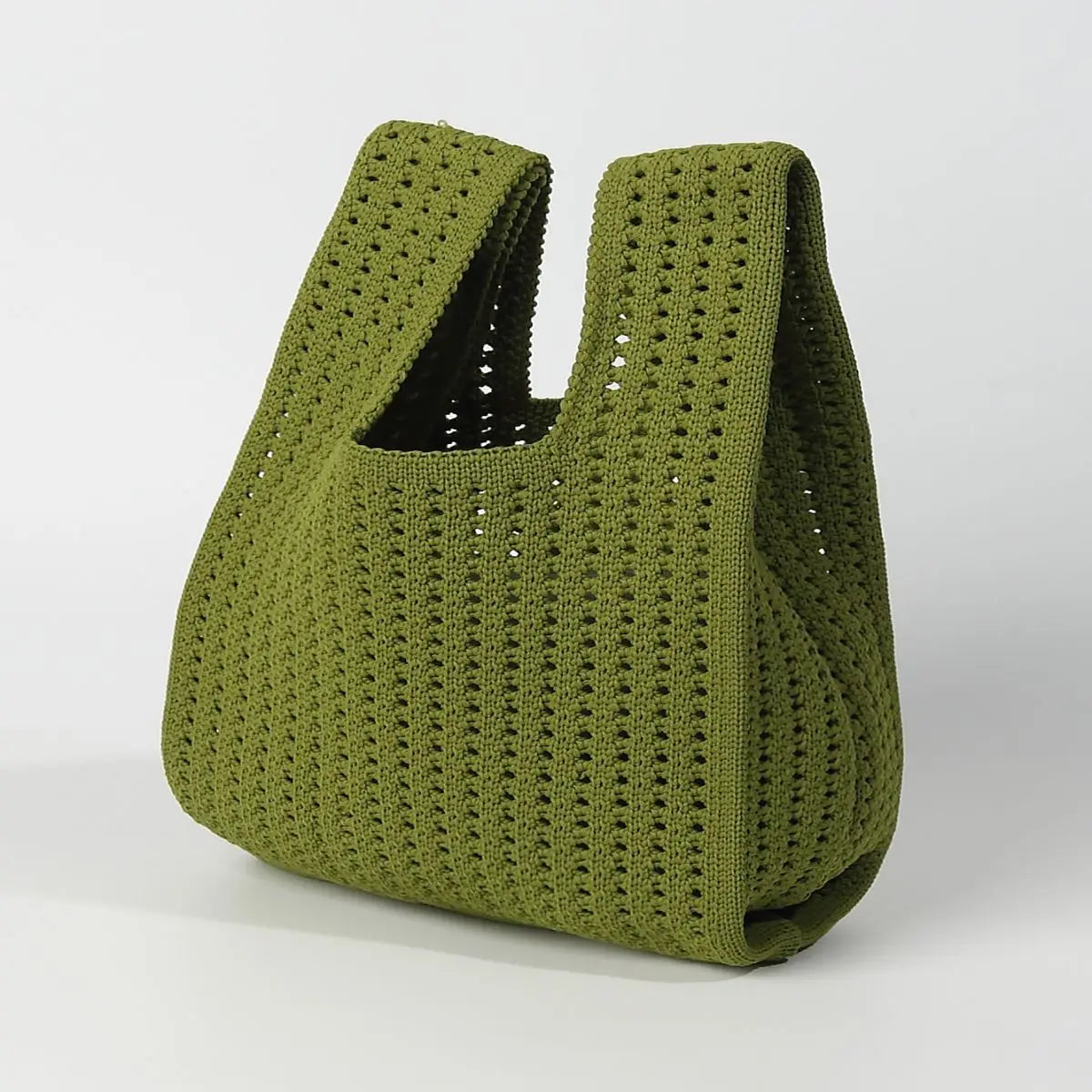 Handmade Colorful Knit Tote Bag for Women – Stylish & Casual