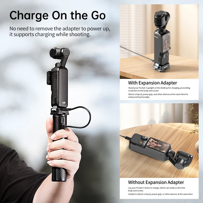 Ulanzi PK-10 Expansion Adapter for DJI Osmo Pocket 3 - Versatile Mount