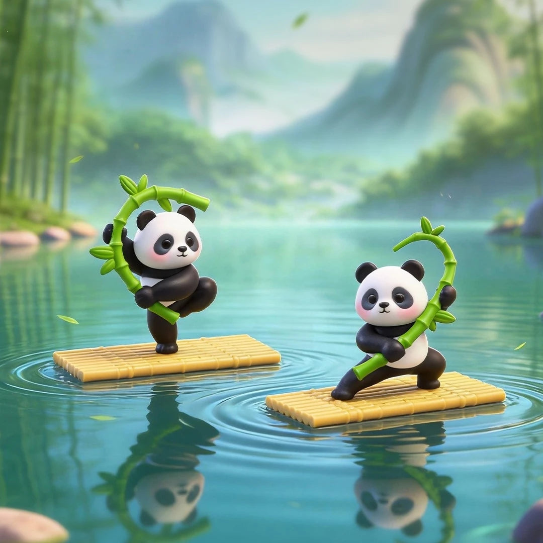 Complete 6-Piece Kung Fu Panda Figurine Set for Desktop Decor