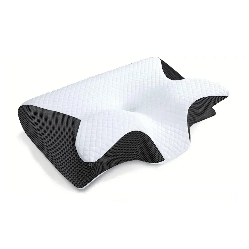 Ergonomic Memory Foam Pillow for Neck Pain Relief & Comfort