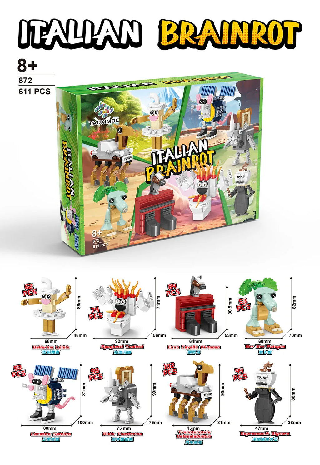 Tung Tung Animal Building Blocks - Creative Imagination Toy for Kids