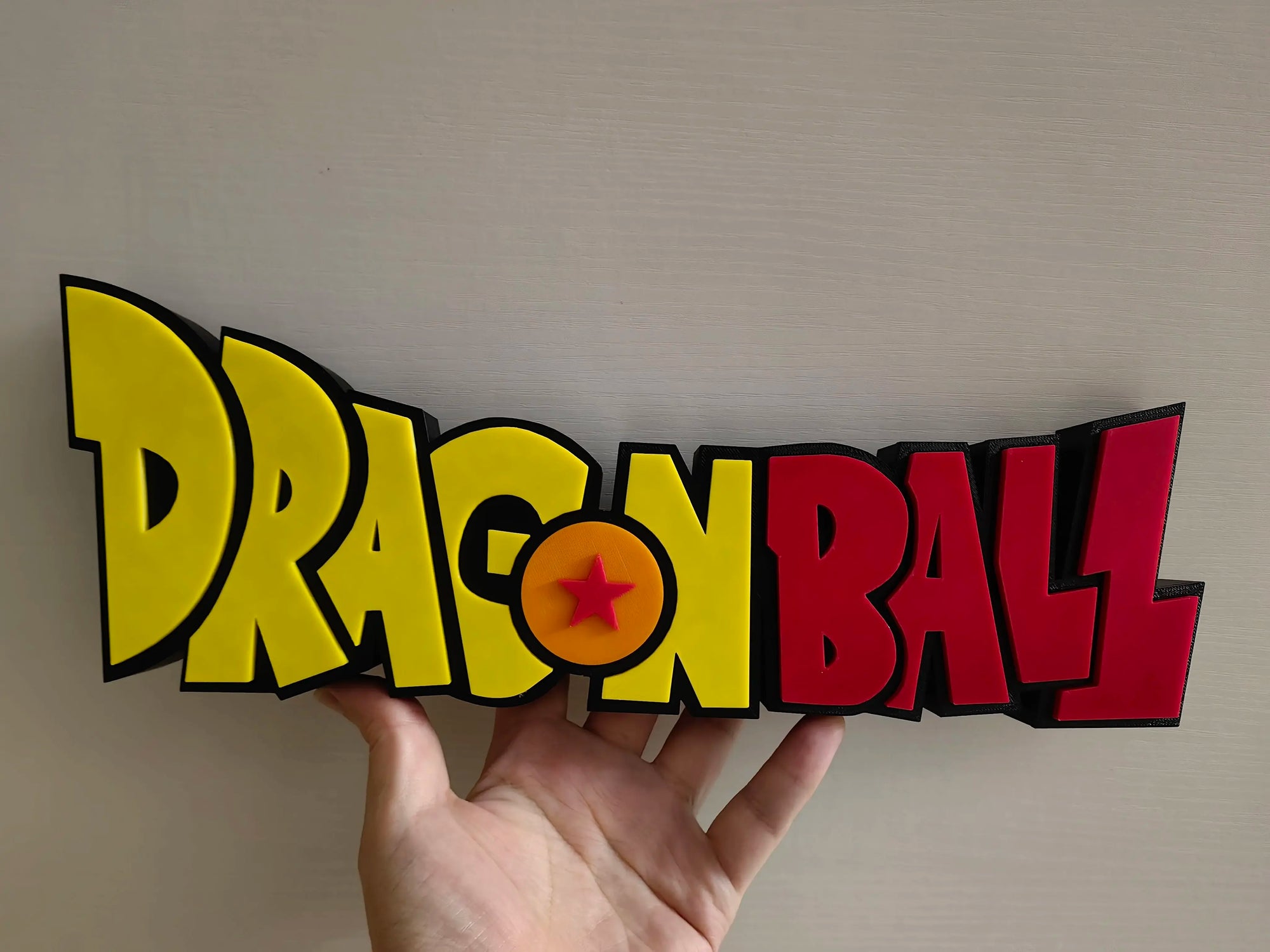Dragon Ball Super 3D Printed Logo Sign - Handmade Ornament & Display