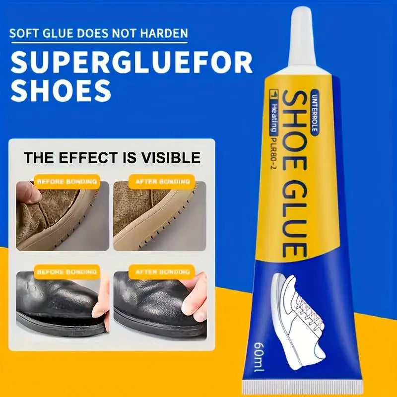 Strong Professional Shoe Repair Glue - 60ml Elastic Adhesive