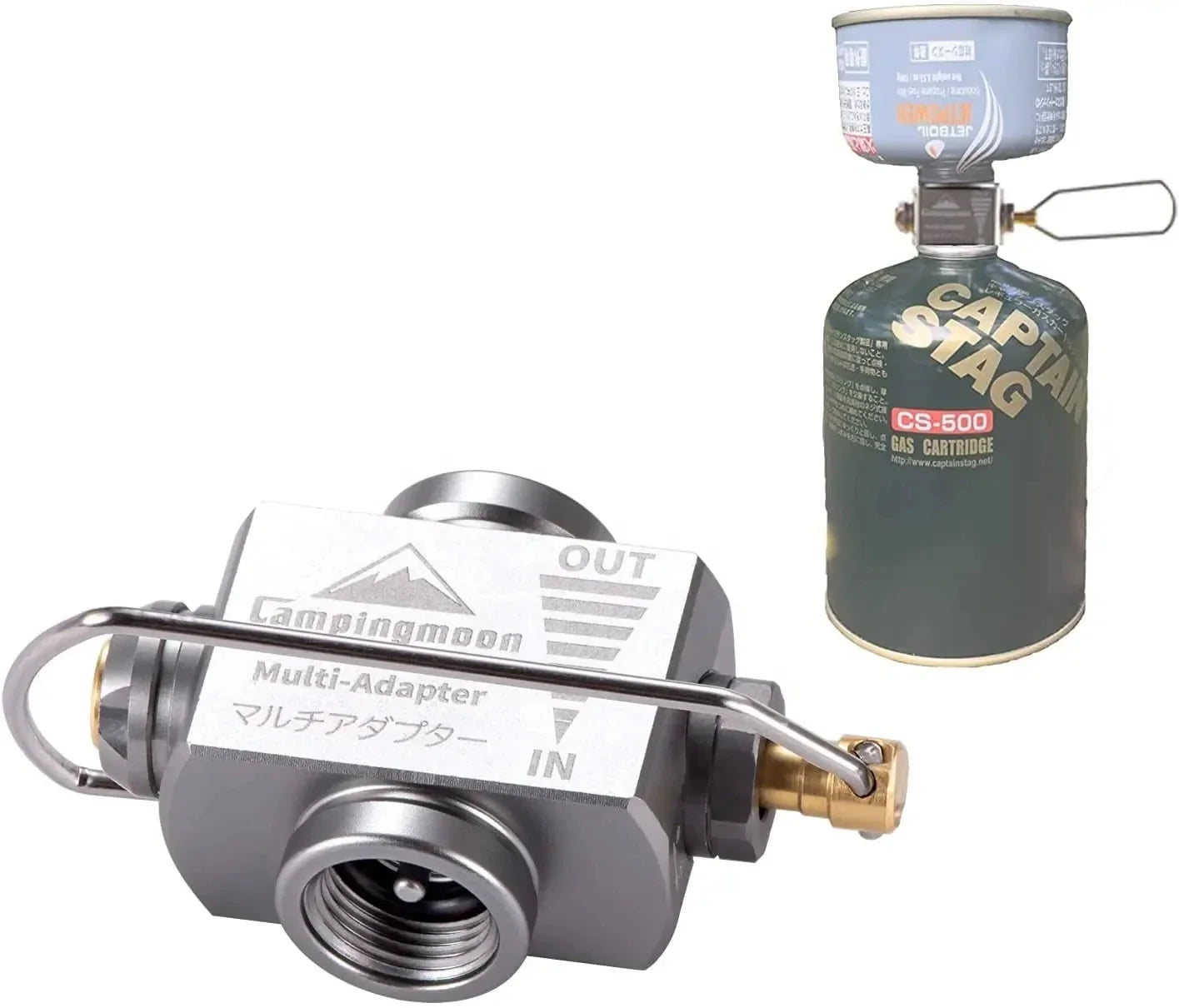 Lightweight CAMPINGMOON Z15 Gas Adapter for Safe Gas Refills