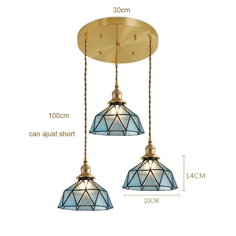 Nordic Retro Green Pendant Light for Stylish Home Decor