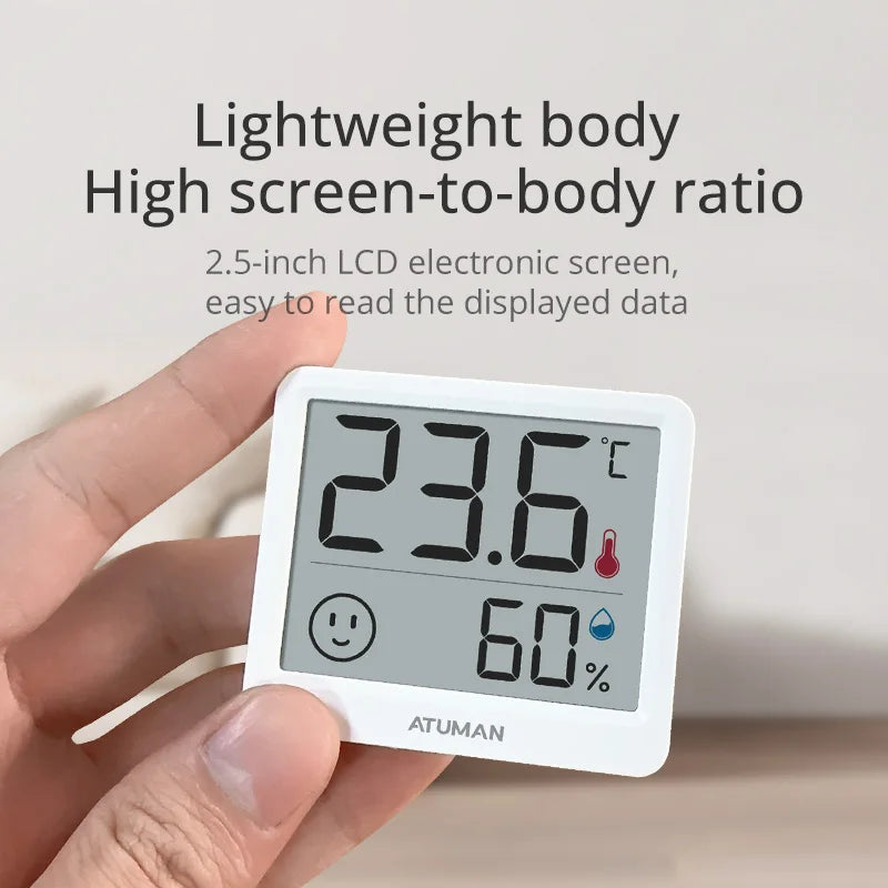 DUKA Atuman 2.5-Inch Digital Temperature and Humidity Sensor
