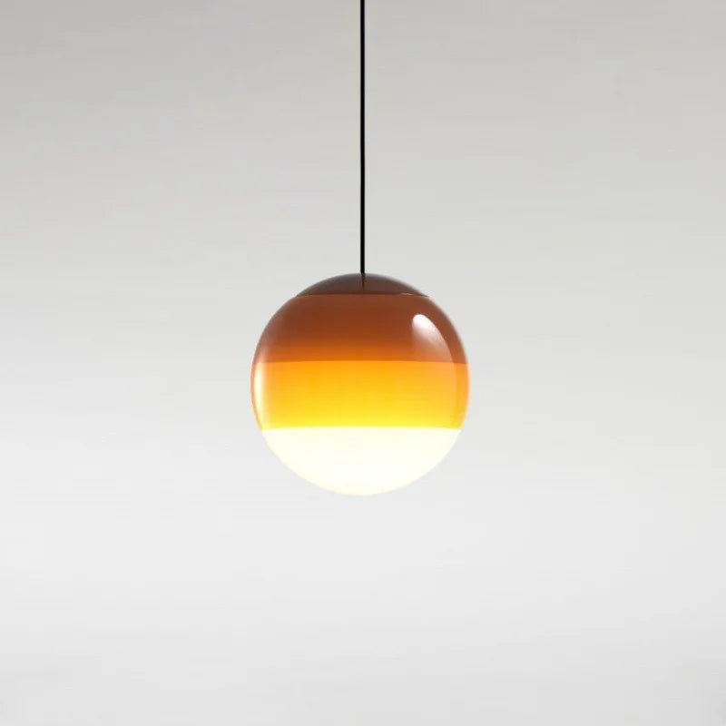 Modern Gradient Glass Ball Pendant Light for Home Decor