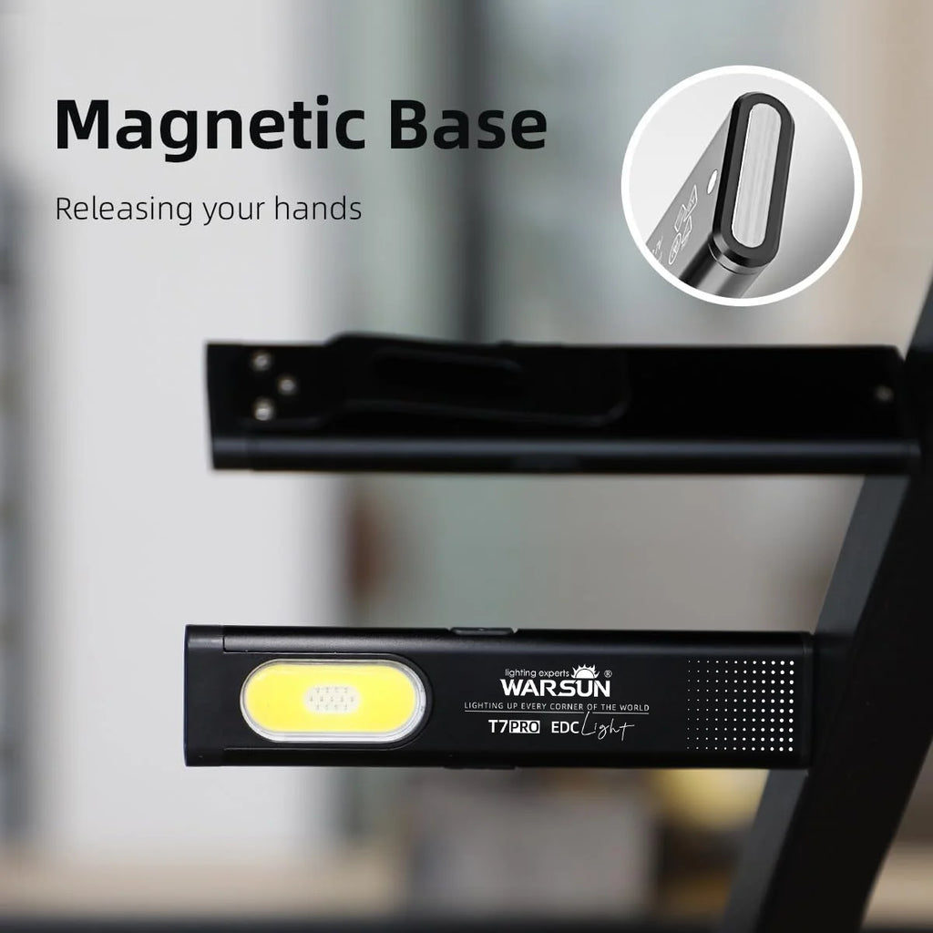 Warsun T7 Rechargeable LED Keychain Flashlight - 600 Lumen Mini Torch
