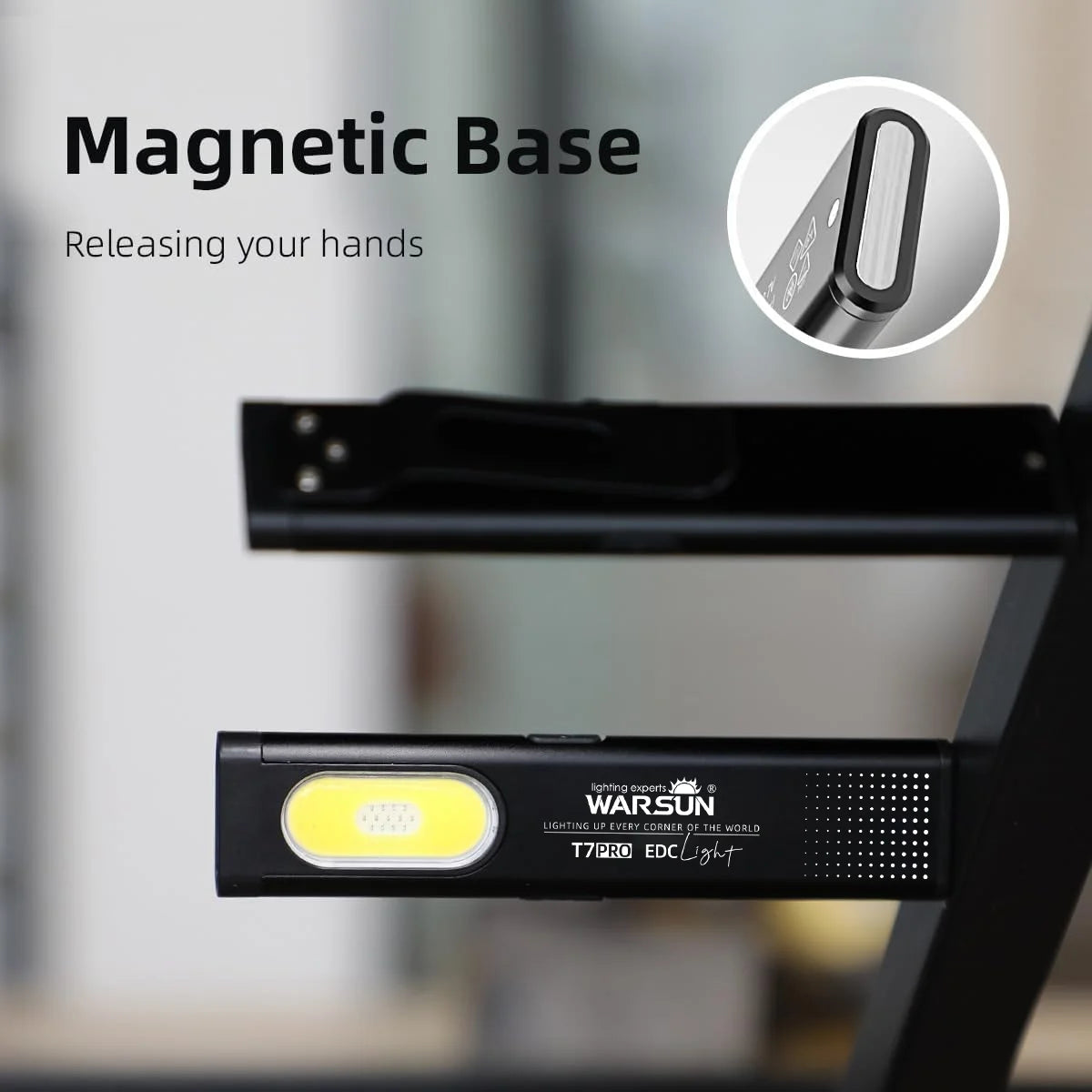Warsun T7 Rechargeable LED Keychain Flashlight - 600 Lumen Mini Torch