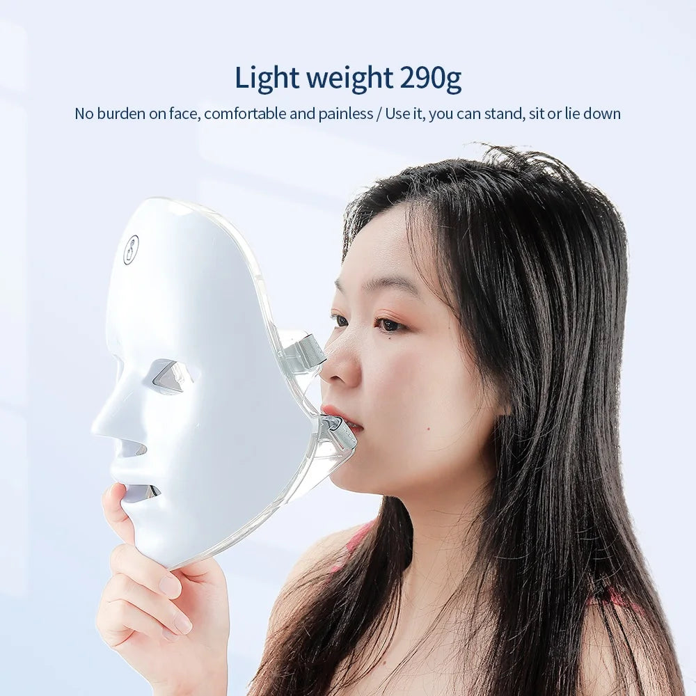 7 Colors LED Photon Facial Mask - Skin Firming & Rejuvenation
