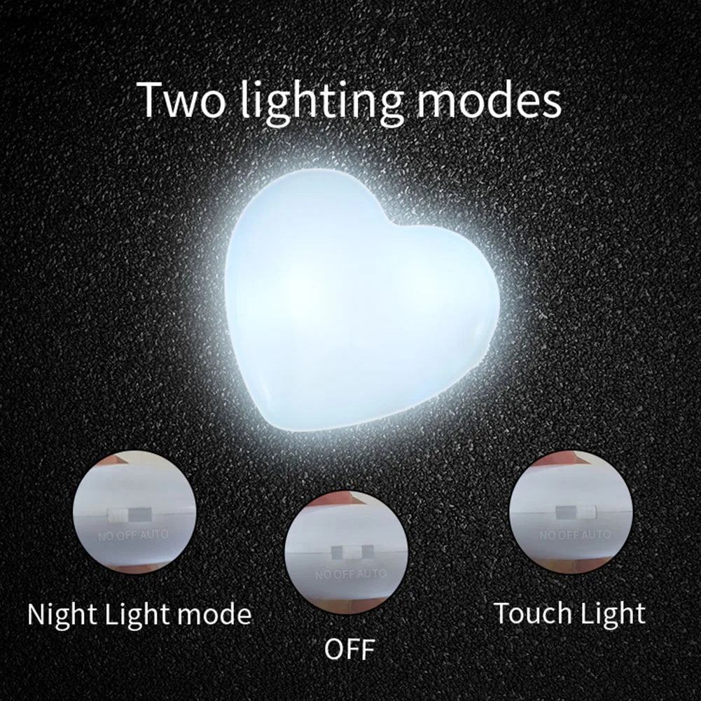 LED Heart & Round Shaped Handbag Light - Creative Keychain Gift