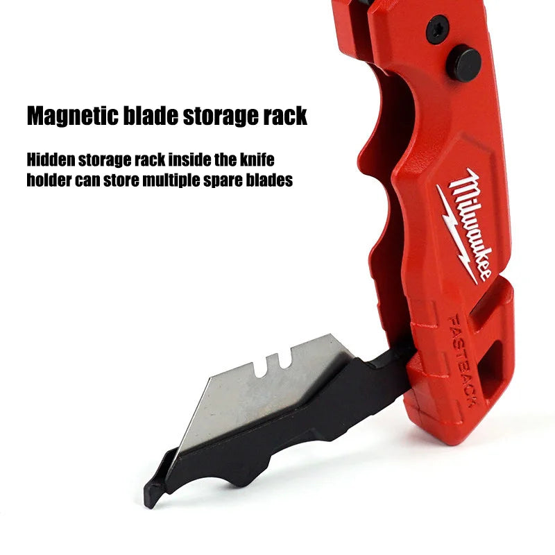 Milwaukee 6-in-1 Folding Utility Knife - Versatile & Durable